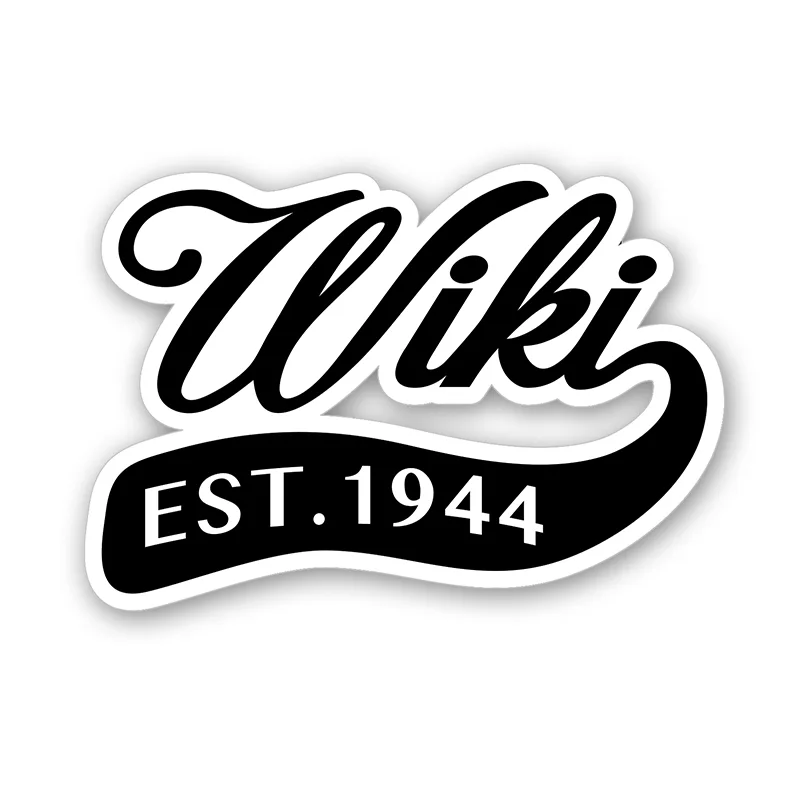 WIKI Aufkleber Logo Positiv